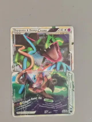 Cartas Pokémon Rayquaza & Deoxys LEGEND