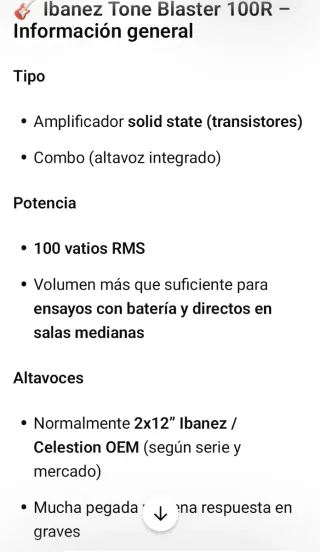 Amplificador Guitarra Ibanez Tone 212 Blaster 100R