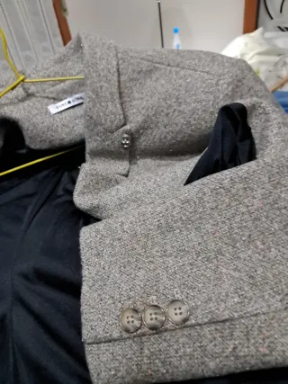 Americana mujer gris