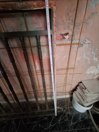 Reja de hierro para ventana.