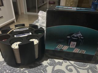 Set de Póker con Fichas y Cartas giratorio