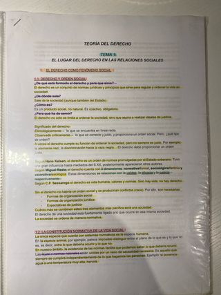 Apuntes Teoría del Derecho UV