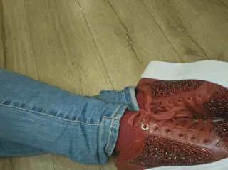 Zapatillas Michael Kors Romey Lace Rojas Talla 38