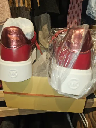 Zapatillas Michael Kors Romey Lace Rojas Talla 38