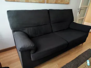 Sofá 3 plazas negro