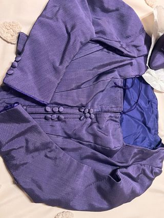 Corpiño Fallera y Zapatos Morados