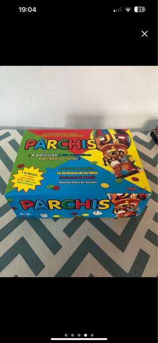 Lote lp cassette dvd & caja “unicos” PARCHIS