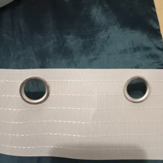 Rollo Cinta Cortina Poliéster Blanco 50 Mts