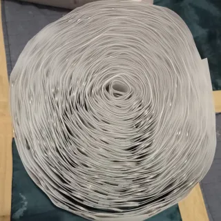 Rollo Cinta Cortina Poliéster Blanco 50 Mts