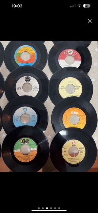 Lote 45 RPM Vinilos Internacionales y Nacionales