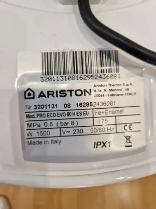 Calentador Termo Ariston Blanco