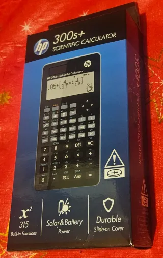 Calculadora científica 300s+ solar HP negro