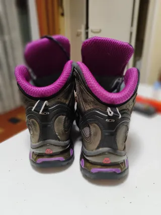 Botas Salomon Gore-Tex Marrón/Morado/mujer