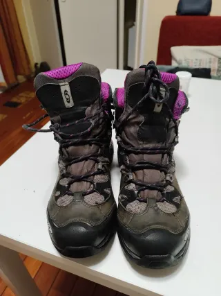 Botas Salomon Gore-Tex Marrón/Morado/mujer