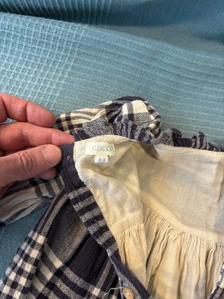 Vestido cuadros 2 años