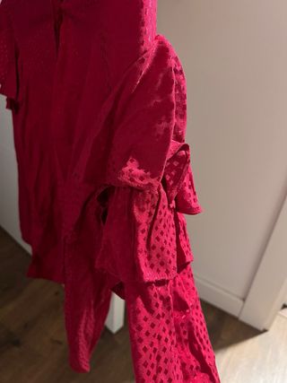 Blusa Silbon Roja Volantes