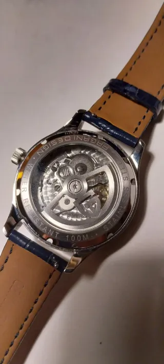 Reloj Automático PAGANI DESIGN Azul/Blanco