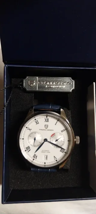 Reloj Automático PAGANI DESIGN Azul/Blanco