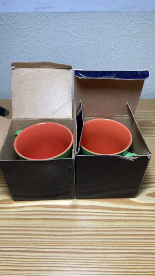 Lote Taza Cerámica Bicolor 250 ml