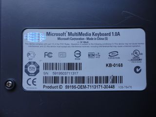 TECLADO MICROSOFT MULTIMEDIA 1.0A