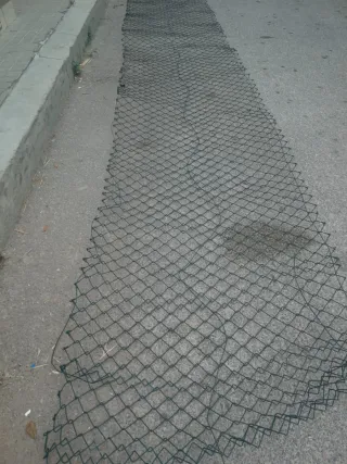 Malla verde para vallas