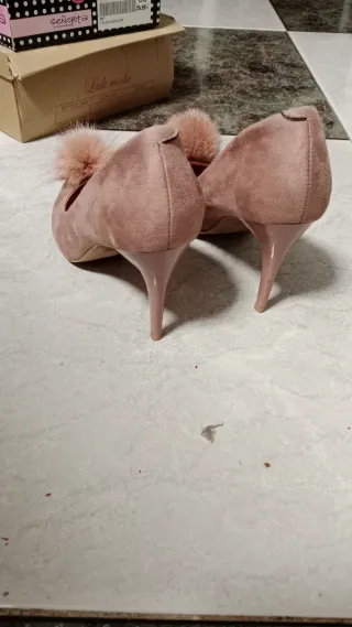 Zapatos tacón Señorita rosa talla 36