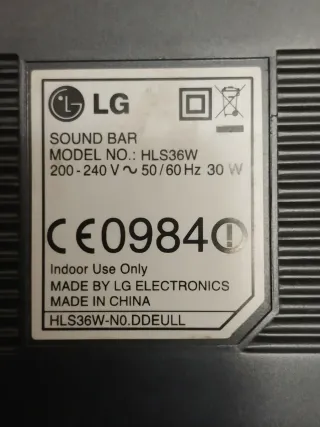 Barra Sonido LG Subwoofer Inalambrico, como nueva