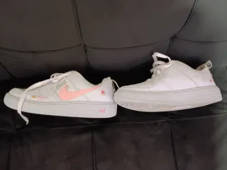 Zapatillas Nike Air Force 1 Blancas Rosas