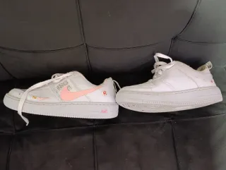 Zapatillas Nike Air Force 1 Blancas Rosas