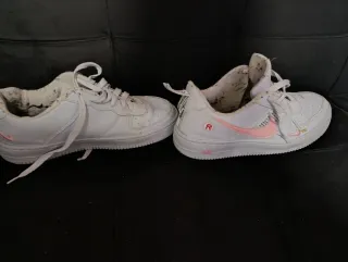 Zapatillas Nike Air Force 1 Blancas Rosas