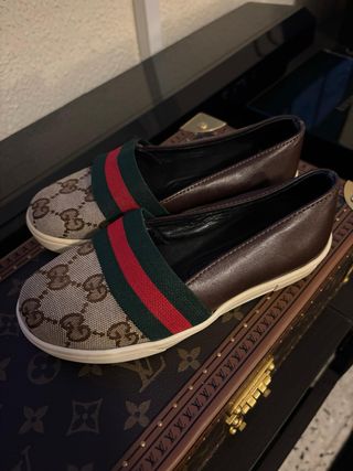 Bailarinas Gucci Beige y Marrón