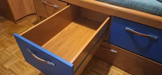 Cama nido doble de roble