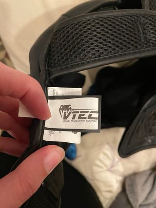 Casco Venum Negro Boxeo MMA