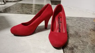 Zapatos de tacón laikimor rojos talla 36