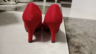 Zapatos de tacón laikimor rojos talla 36