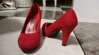 Zapatos de tacón laikimor rojos talla 36