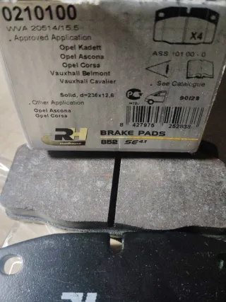 Pastillas Freno Delanteras Opel Kadett E, D