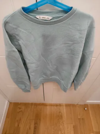 Jersey Mango niña verde agua talla 9-10