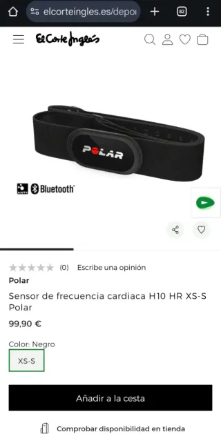 Polar H10 Talla XS-S