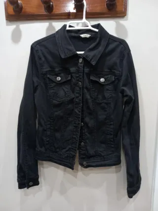 Chaqueta Vaquera Negra Talla S