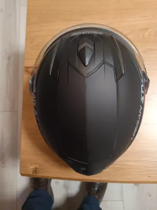 Casco de moto negro JUNHAOLONG