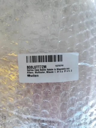 Figura Papá Noel Galileo Casa 31cm