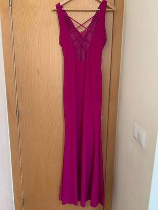 Vestido de fiesta largo rosa