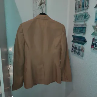 Traje Massimo Dutti Beige Mujer
