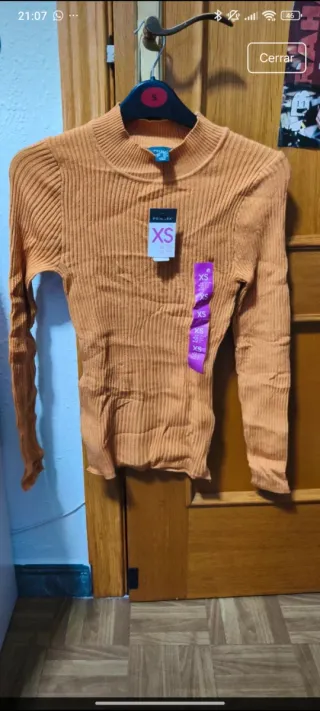 Jersey canalé naranja Primark Talla XS