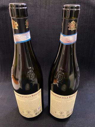 2 Bottiglie Vuote vino Veneto Valpolicella Ripasso