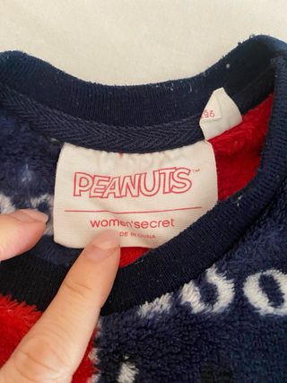 Pijama Peanuts Niñ@ Navidad.Talla 5-6 años