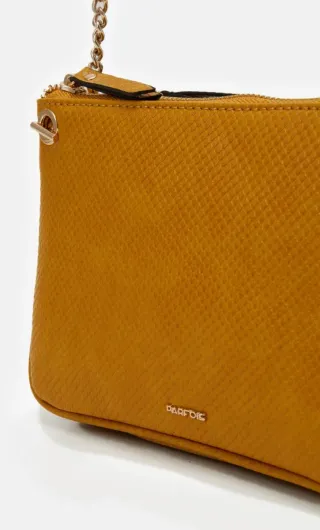 Bolso Parfois Amarillo Piel Serpiente