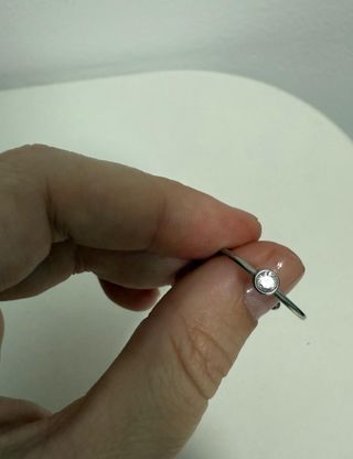 Anillo plata con circonita - Swarovski