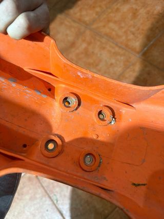 Guardabarros KTM Naranja con Logos